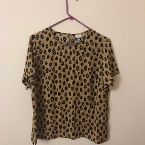 NWT Animal Print Top